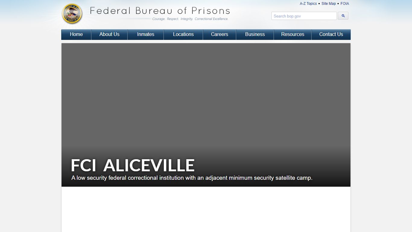 FCI Aliceville - Federal Bureau of Prisons